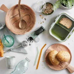 Platos<CASA Acacia Chic Plato Con Asa Natural