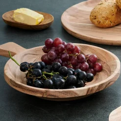 Platos<CASA Acacia Chic Plato Hondo Con Asa Natural