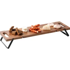 Fuentes Para Servir<CASA Acacia Lux Tabla Para Servir Negro, Natural