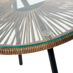 Mesas Auxiliares De Jardín<CASA Acapulco Mesa Lounge Natural