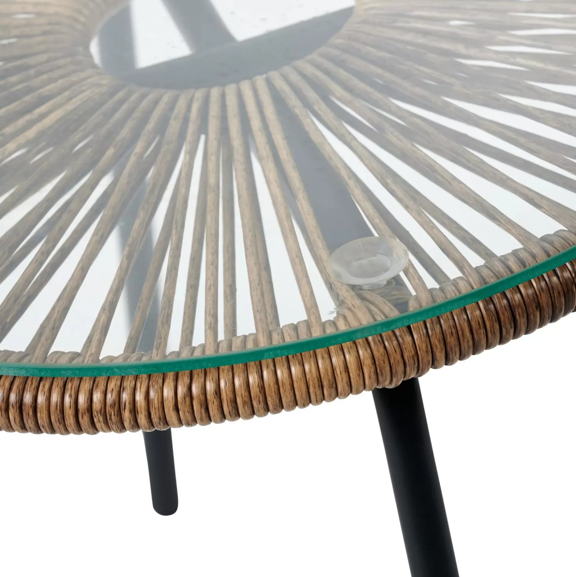 Mesas Auxiliares De Jardín<CASA Acapulco Mesa Lounge Natural