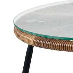 Mesas Auxiliares De Jardín<CASA Acapulco Mesa Lounge Natural