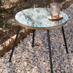 Mesas Auxiliares De Jardín<CASA Acapulco Mesa Lounge Natural