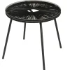 Mesas Auxiliares De Jardín<CASA Acapulco Mesa Lounge Negro