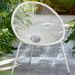 Sillas Lounge<CASA Acapulco Silla Lounge Blanco