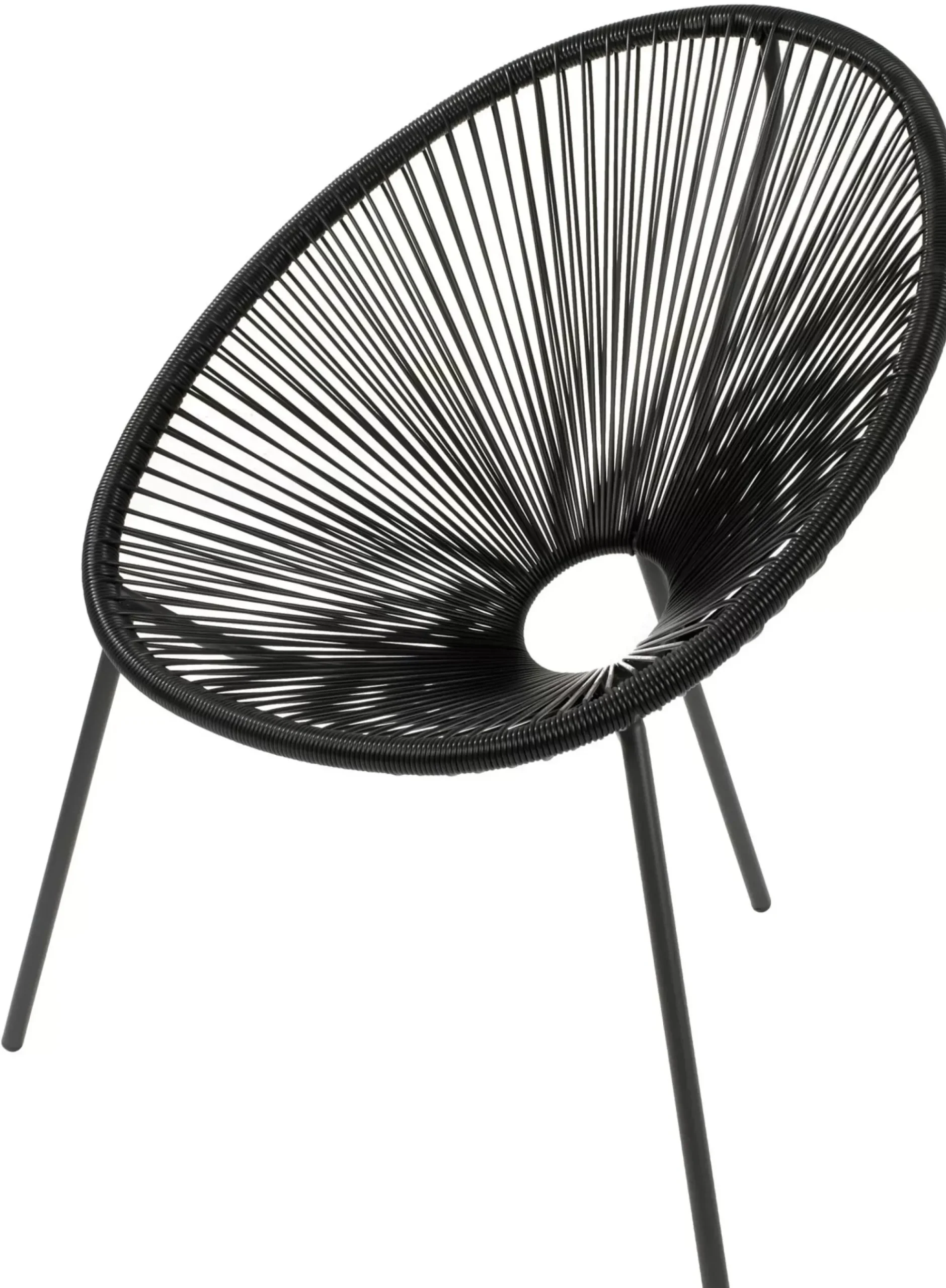 Sillas Lounge<CASA Acapulco Silla Lounge Negro