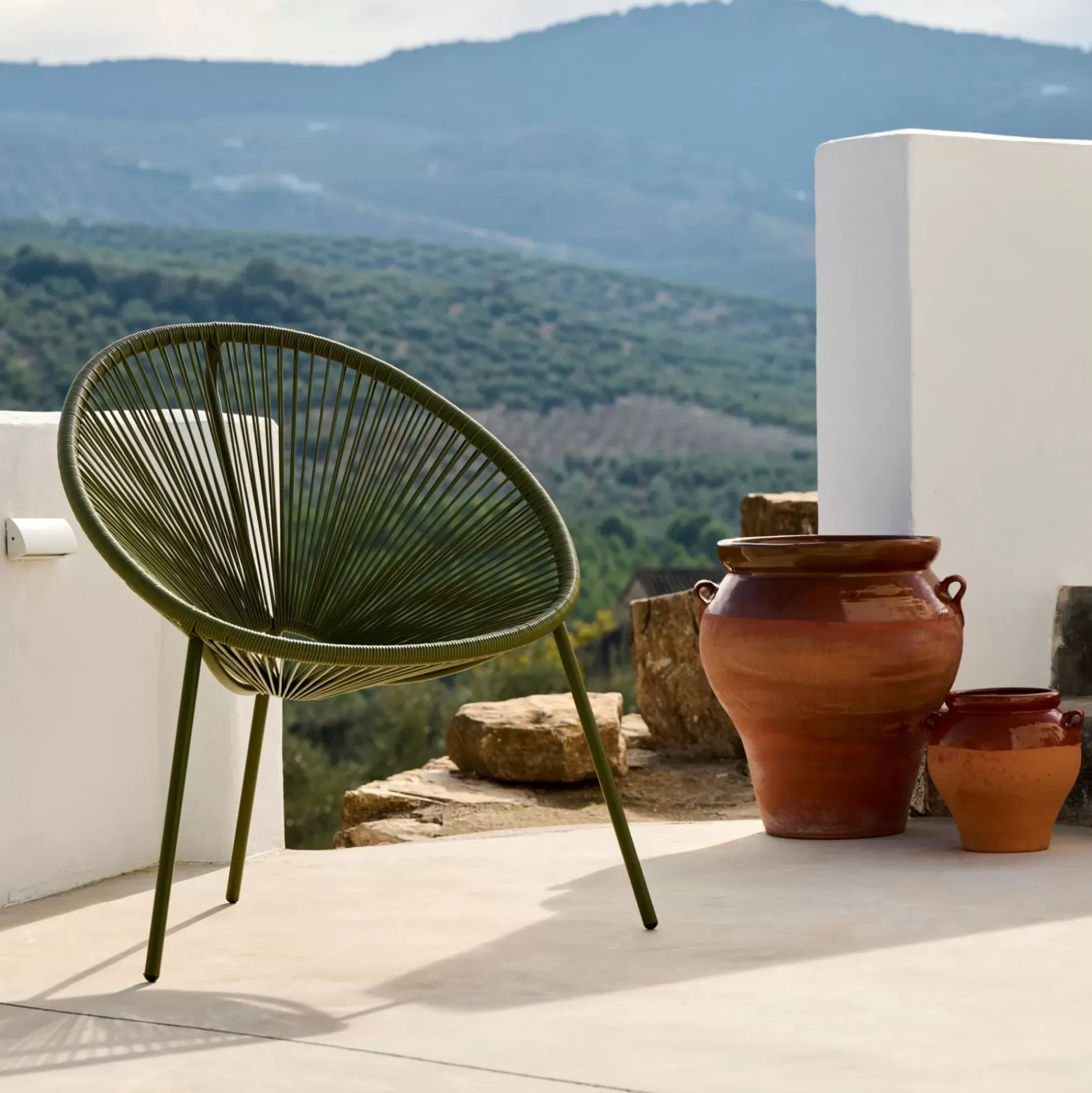 Sillas Lounge<CASA Acapulco Silla Lounge Verde