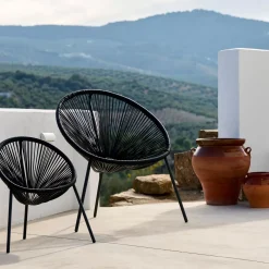 Sillas Infantiles<CASA Acapulco Silla Para Ninos Negro