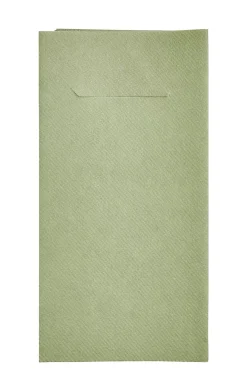 Servilletas<CASA Airlaid Servill./Cubiert. Juego De 12 Verde Oliva