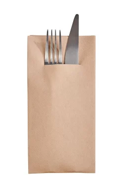 Servilletas<CASA Airlaid Servill./Cubiert. Juego De 12 Marron