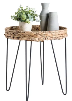 Mesas Auxiliares<CASA Akela Mesa Auxiliar Negro, Natural