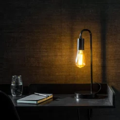 Lamparas De Mesa<CASA Arche Lampara De Mesa Negro