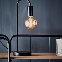 Lamparas De Mesa<CASA Arche Lampara De Mesa Negro