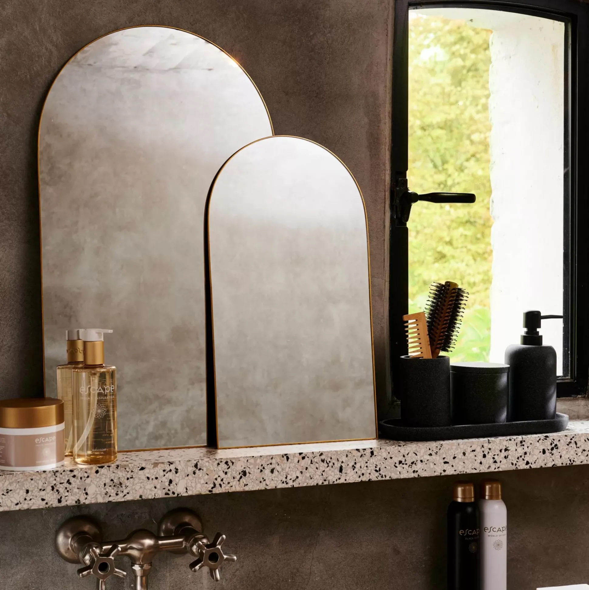 Espejos<CASA Archy Espejo Dorado