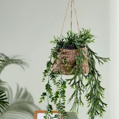 Colgadores Para Plantas<CASA Baku Macetero Colgante Negro, Natural