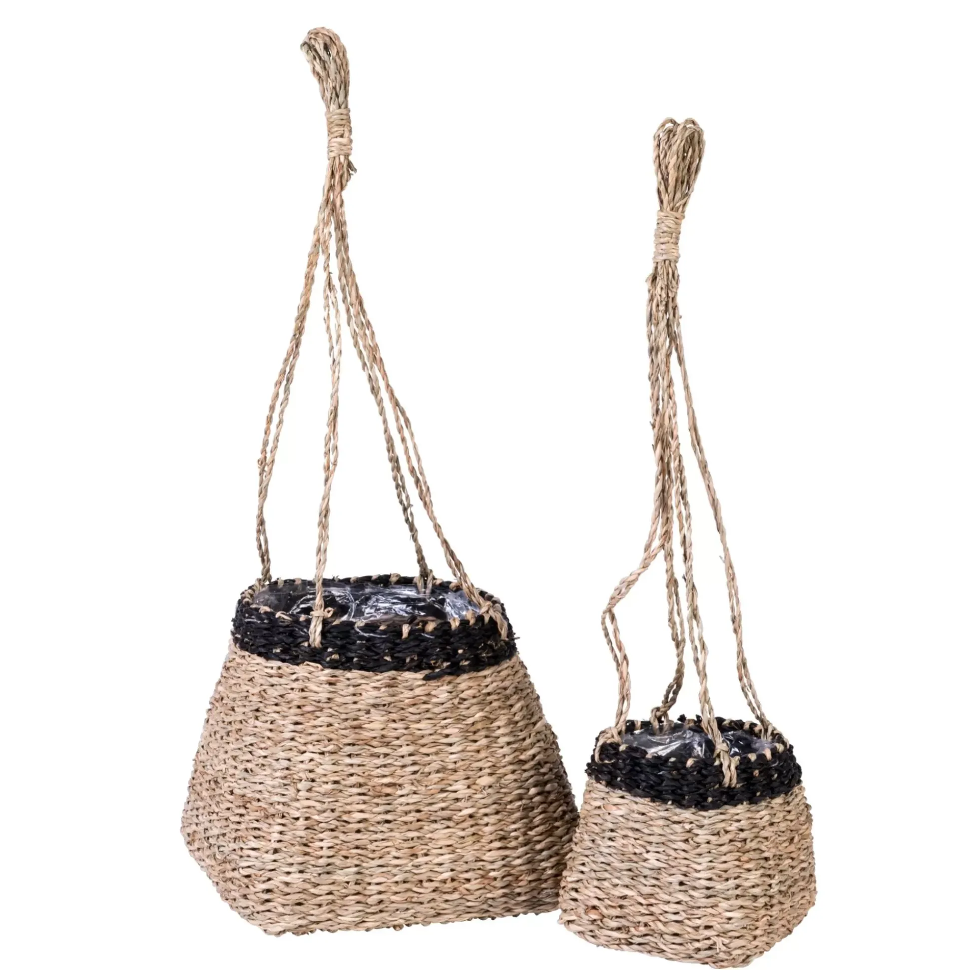 Colgadores Para Plantas<CASA Baku Macetero Colgante Negro, Natural