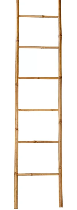 Muebles De Baño<CASA Bamboe Escalera Natural