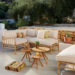 Conjuntos Lounge<CASA Bambolette Banco Lounge Aspecto Bambu