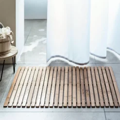 Alfombras De Baño<CASA Bamboo Alfombra De Bano Natural