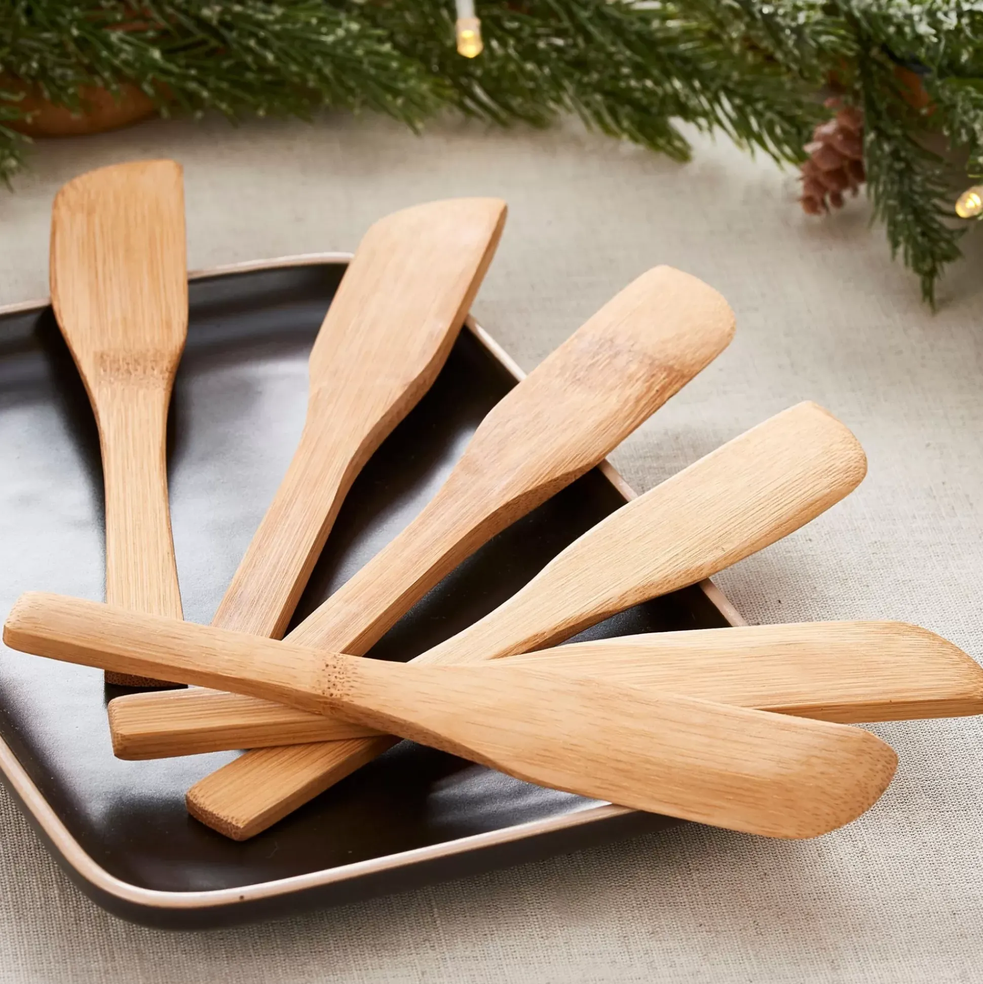 Cuchillos De Carne<CASA Bamboo Cuchillos De Tapas Juego De 6 Natural