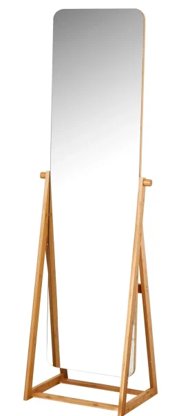 Espejos<CASA Bamboo Espejo De Cuerpo Marron