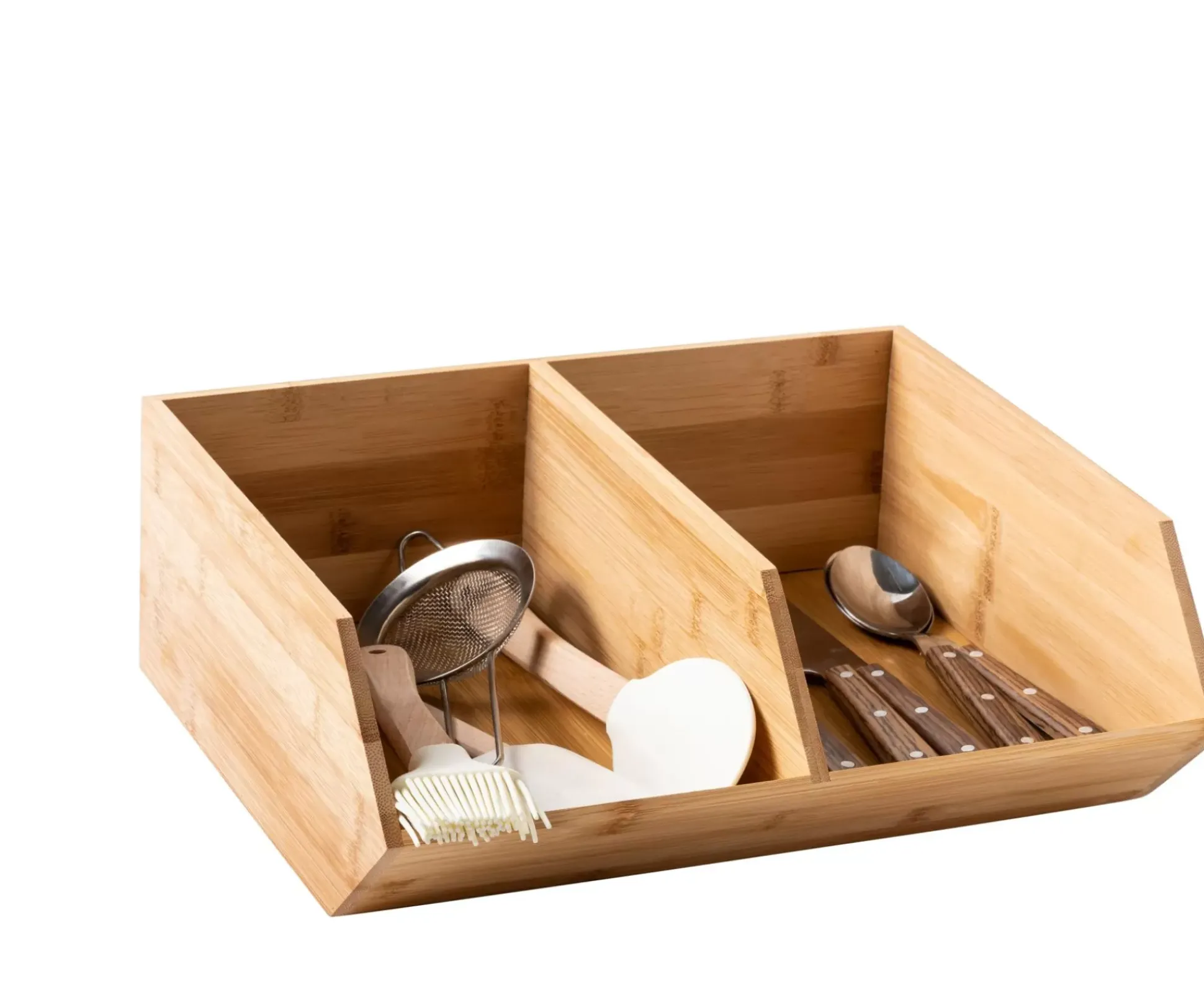 Taperes<CASA Bamboo Organizador Apilable Natural