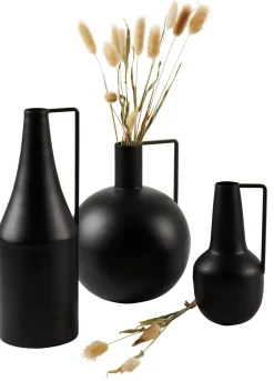 Floreros<CASA Basta Florero Esferico Negro