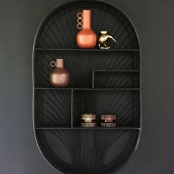 Estanterías<CASA Bavi Estanteria De Pared Negro