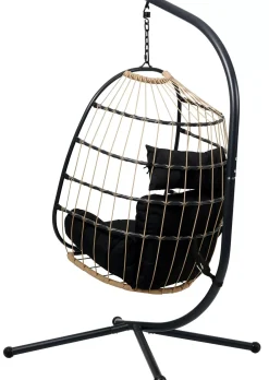 Sillas Colgantes<CASA Bazai Silla Colgante Con Soporte Negro