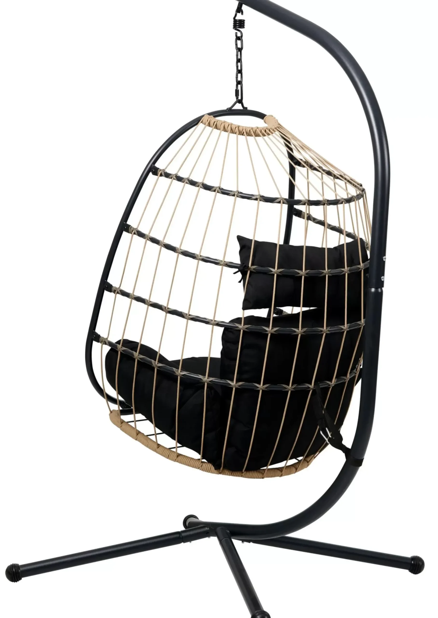 Sillas Colgantes<CASA Bazai Silla Colgante Con Soporte Negro