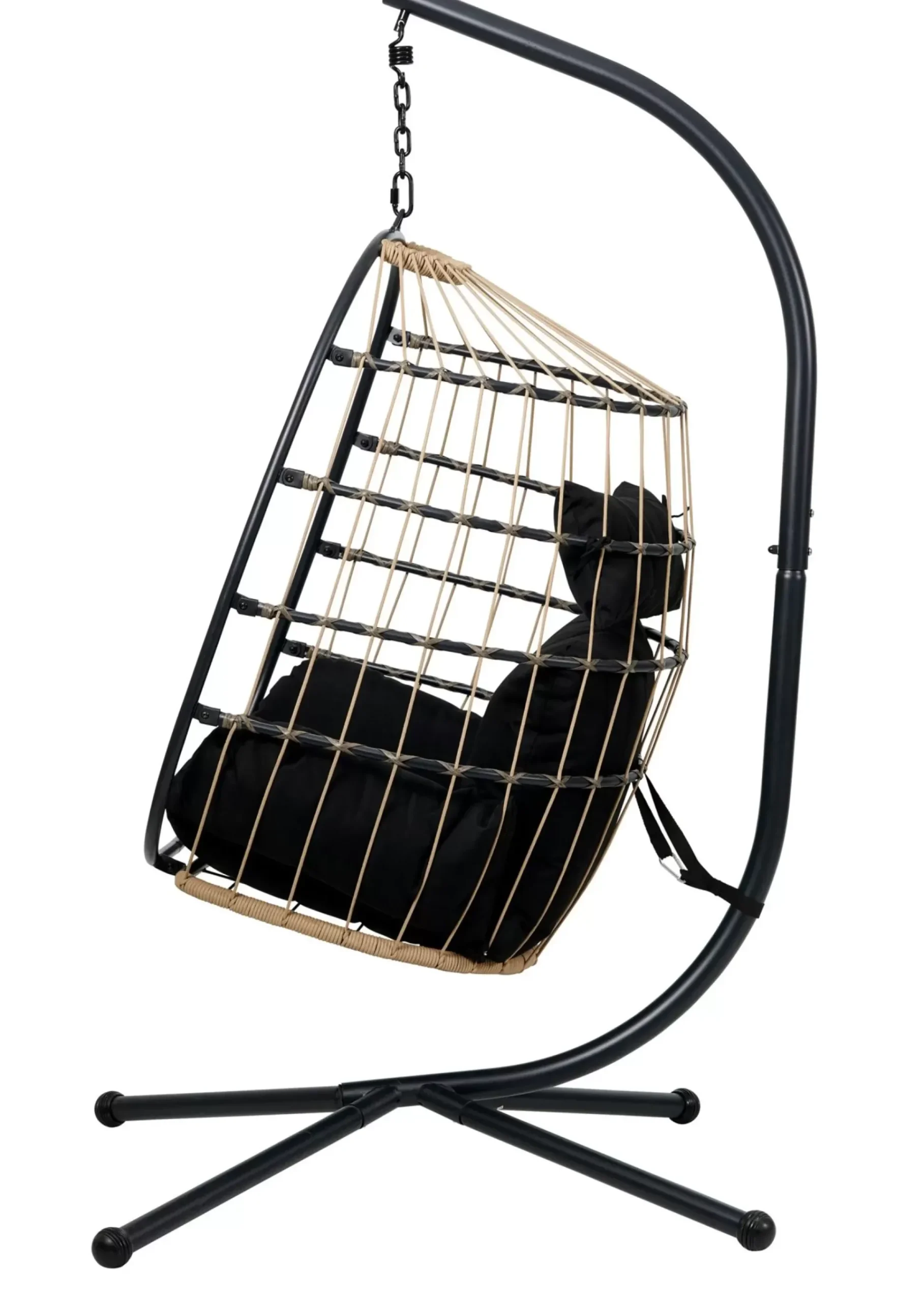 Sillas Colgantes<CASA Bazai Silla Colgante Con Soporte Negro