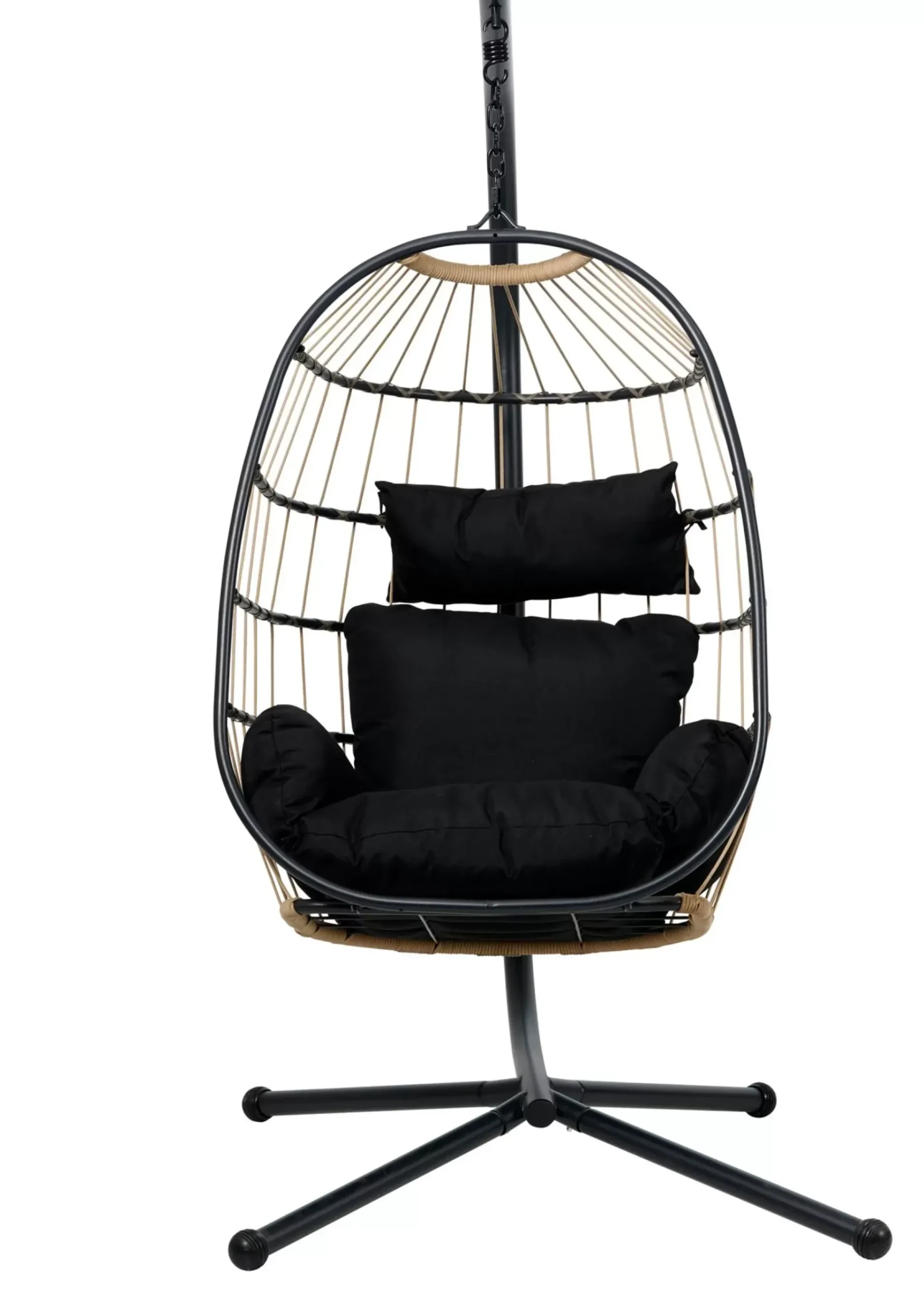 Sillas Colgantes<CASA Bazai Silla Colgante Con Soporte Negro