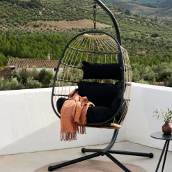 Sillas Colgantes<CASA Bazai Silla Colgante Con Soporte Negro