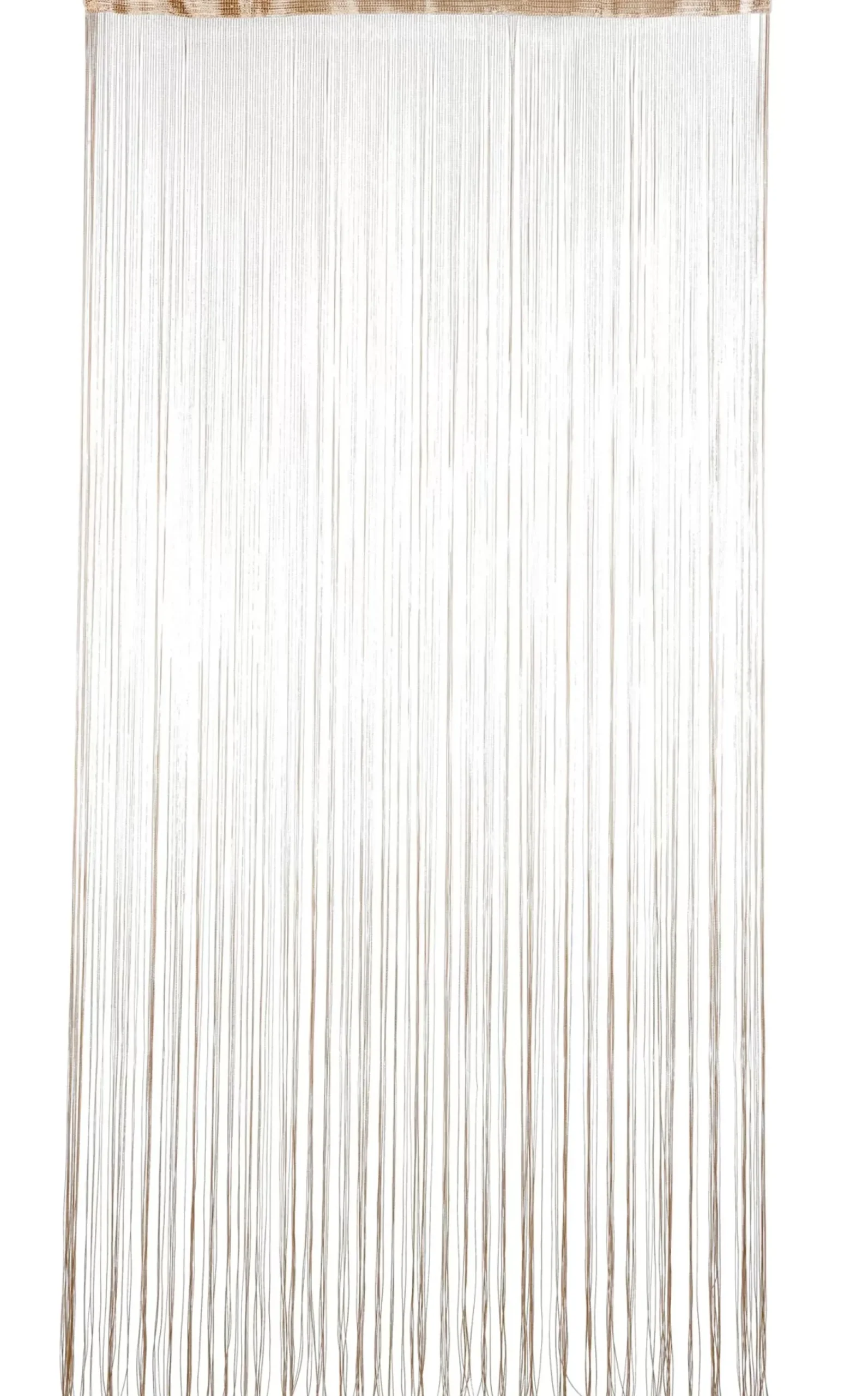 Cortinas<CASA Beige Cortina De Flecos Beis