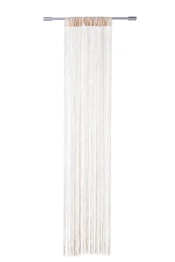 Cortinas<CASA Beige Cortina De Flecos Beis