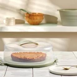 Instrumentos De Cocina<CASA Bioline Bandeja Con Tapa Para Tartas Menta