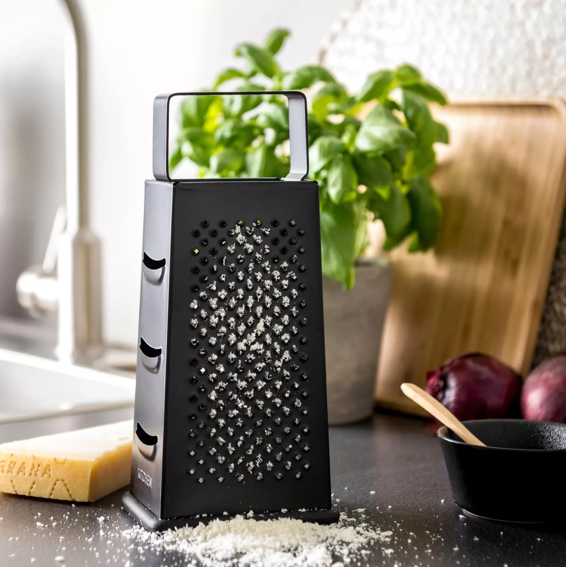 Instrumentos De Cocina<CASA Black Rallador Negro