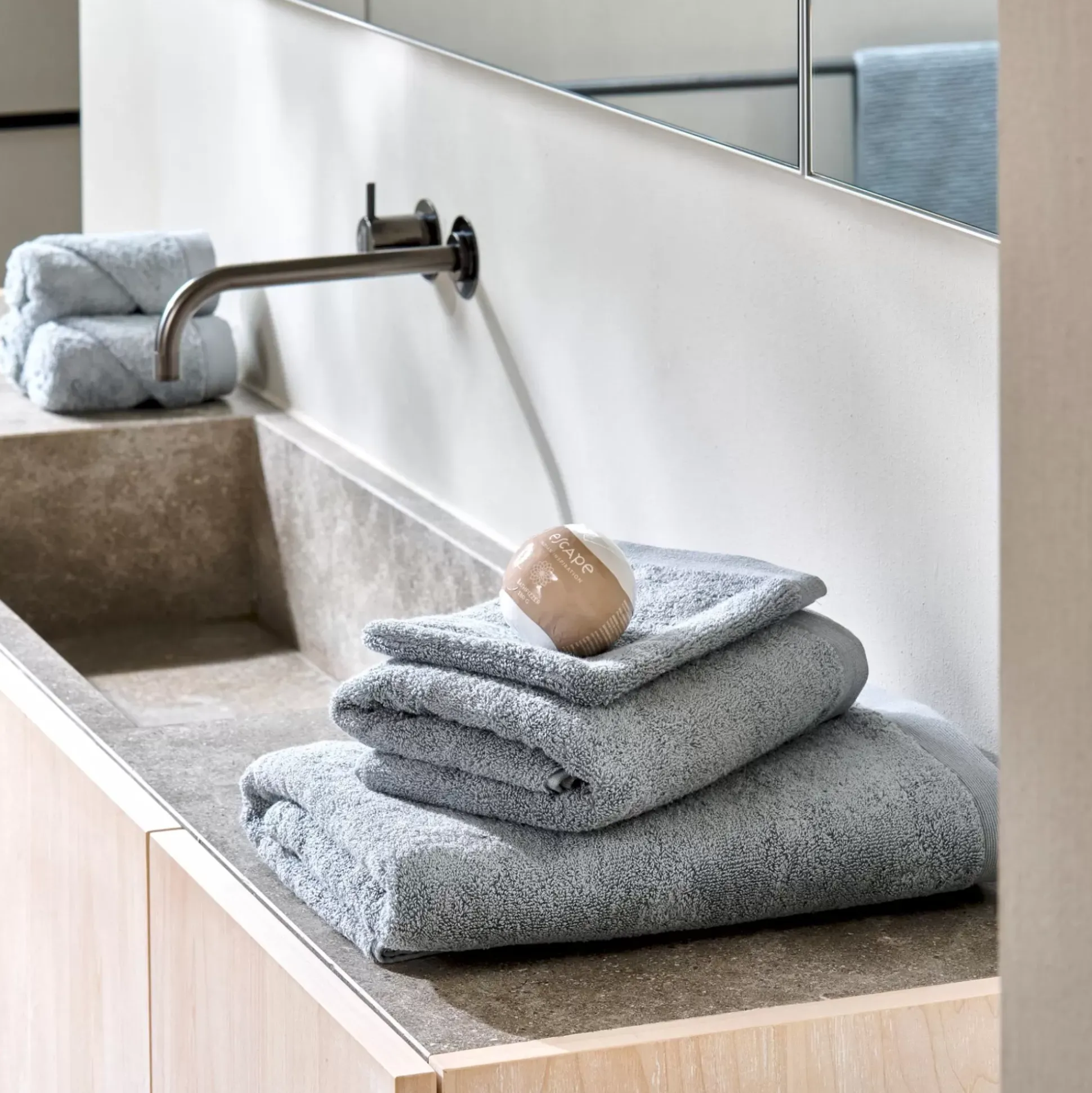 Toallas<CASA B-Lux Toalla Plateado