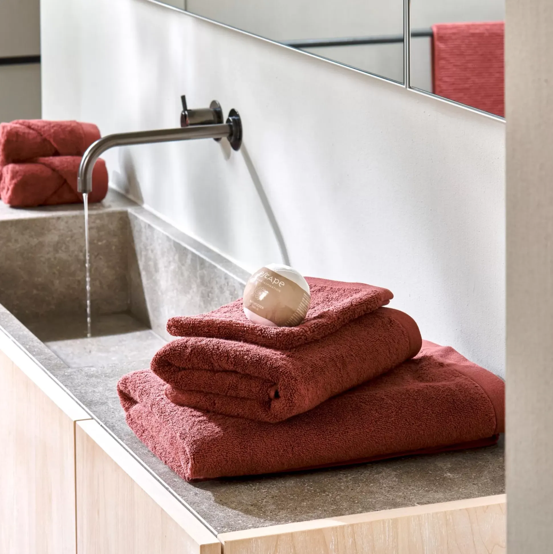 Toallas<CASA B-Lux Toalla Rojo