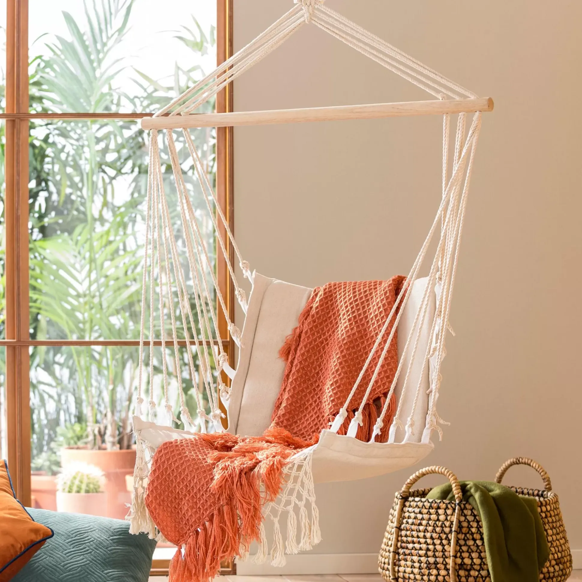 Sillas Colgantes<CASA Bohemia Silla Colgante Blanco