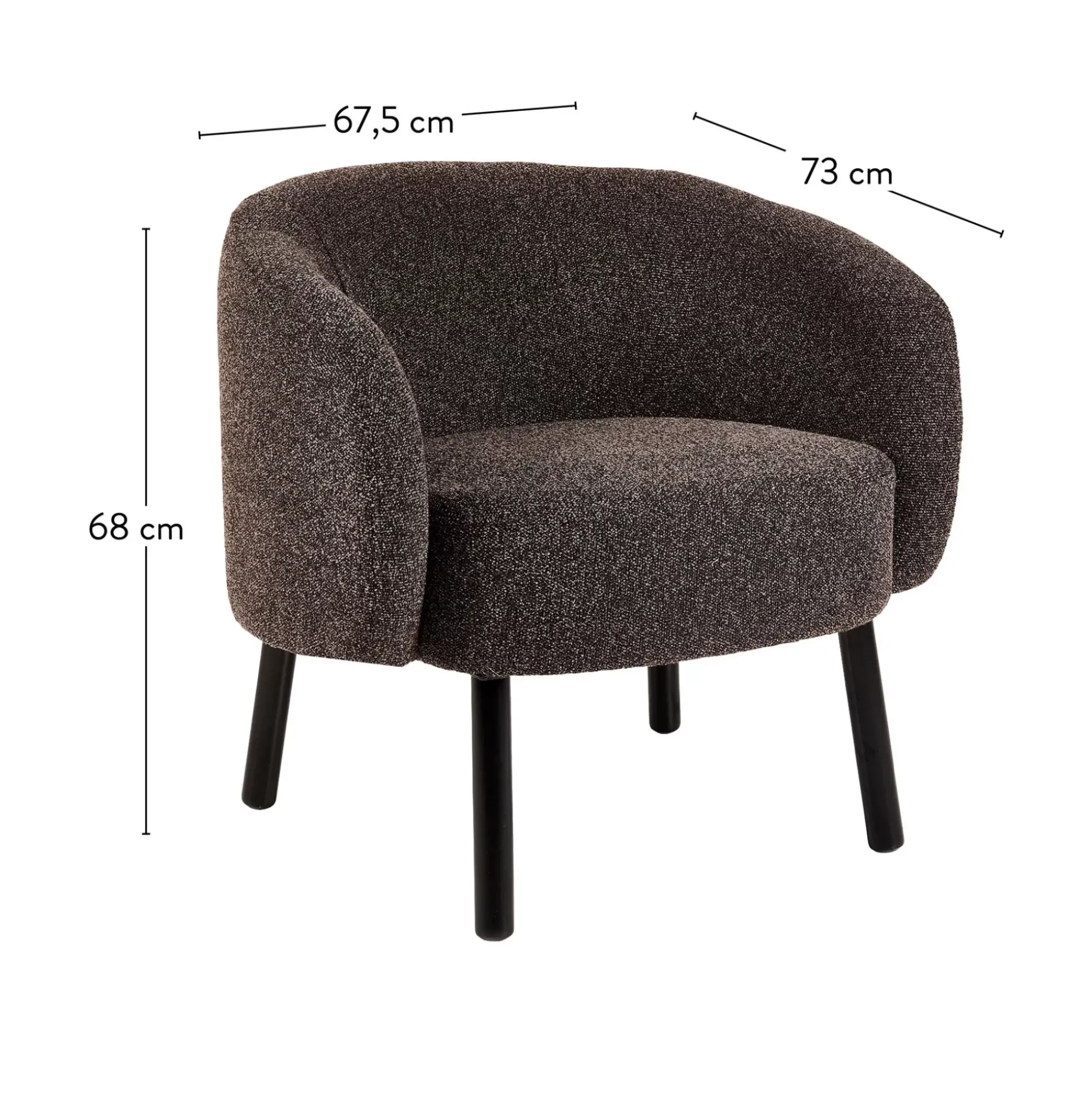 Sofás<CASA Boli Butaca Marron