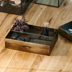 Cajas Para Cartas<CASA Brass Organizador De Escritorios Bronceado