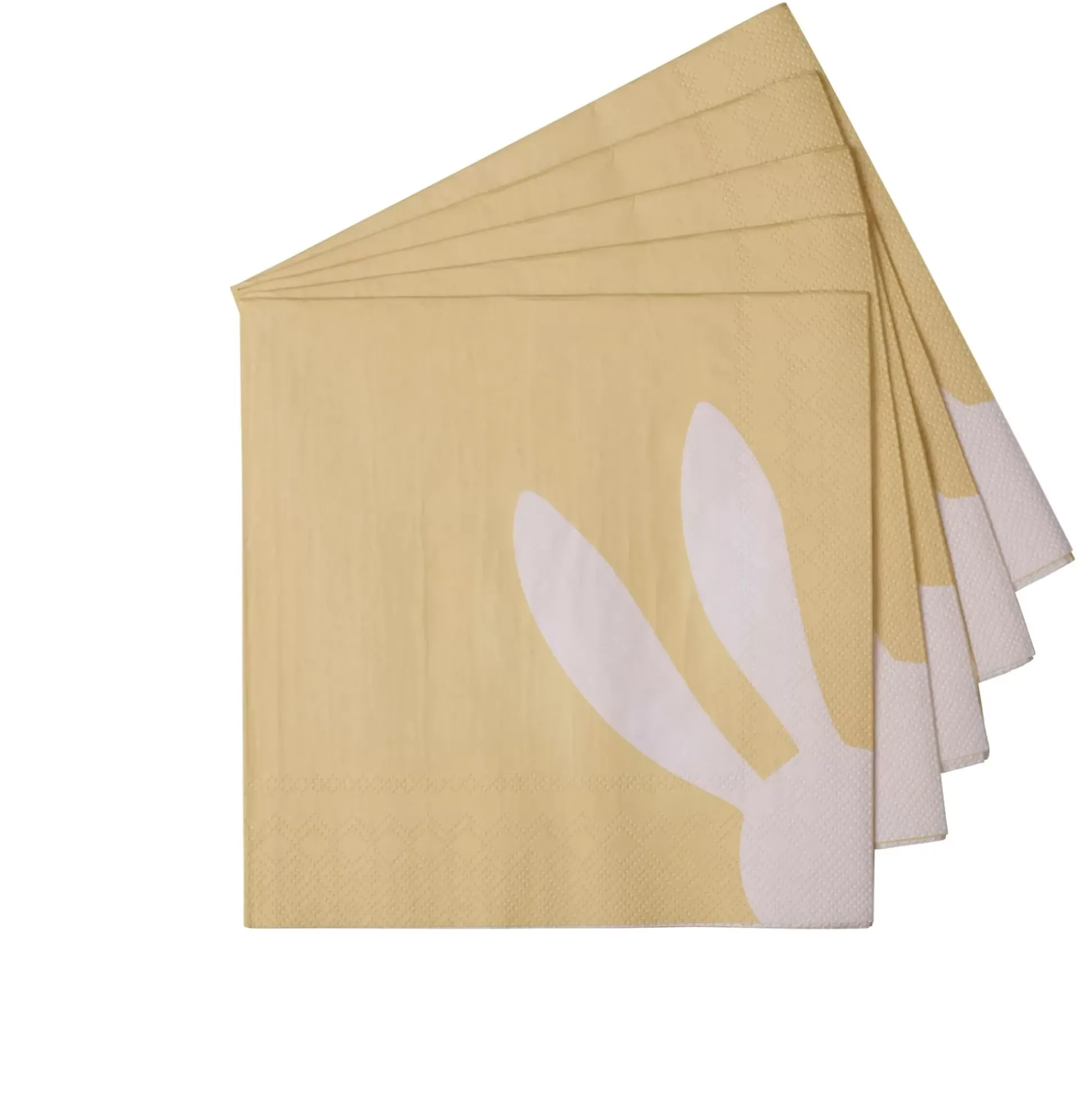 Servilletas<CASA Bunny Paquete De 20 Servilletas Amarillo