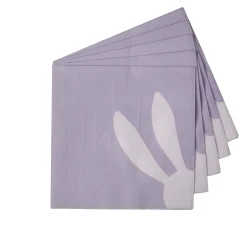 Servilletas<CASA Bunny Paquete De 20 Servilletas Morado