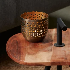 Soprortes Para Velitas<CASA Cassio Partylight Dorado