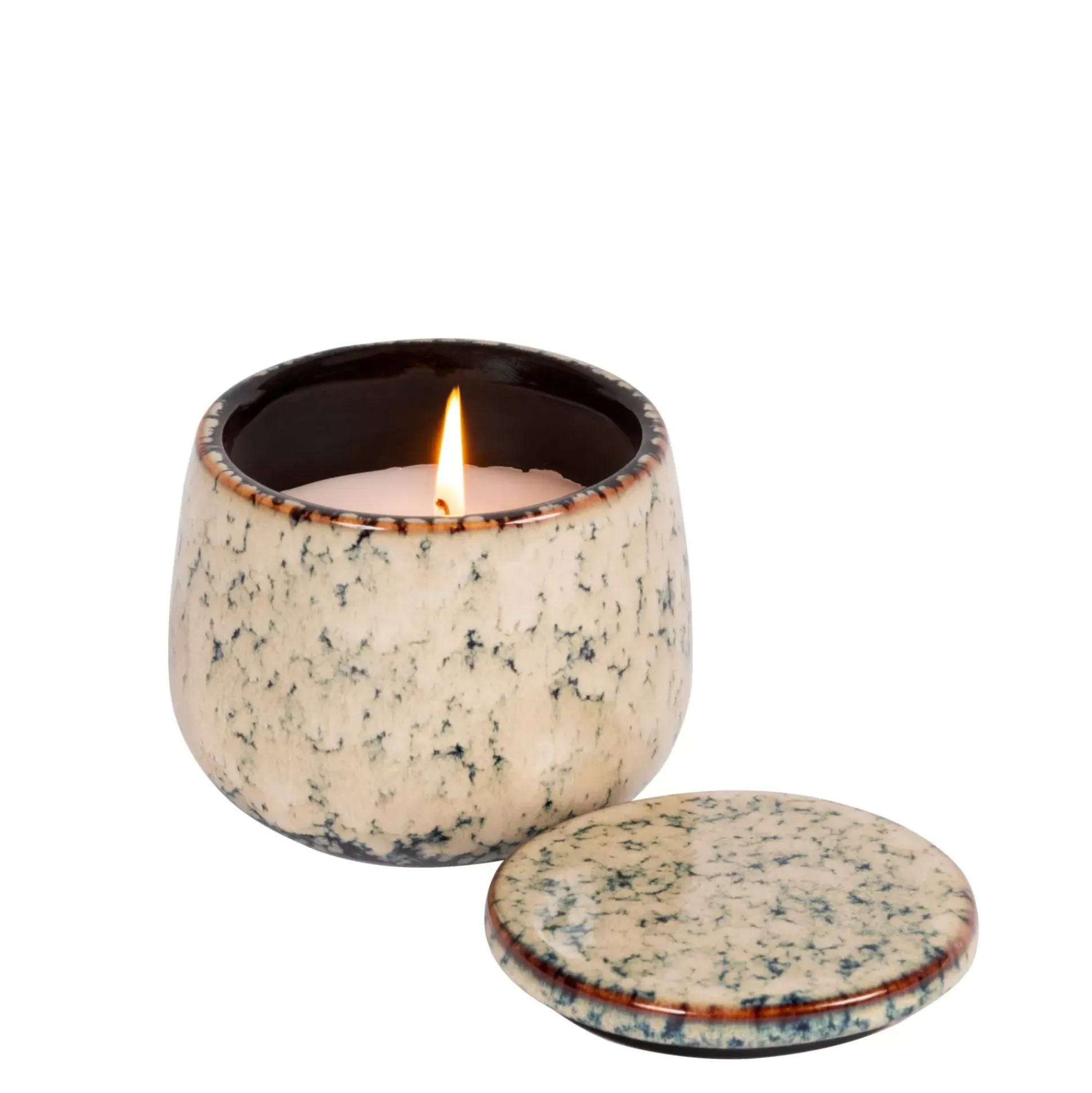 Velas<CASA Ceramic Vela En Maceta Azul