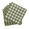 Servilletas<CASA Check Green Paquete De 20 Servilletas Verde