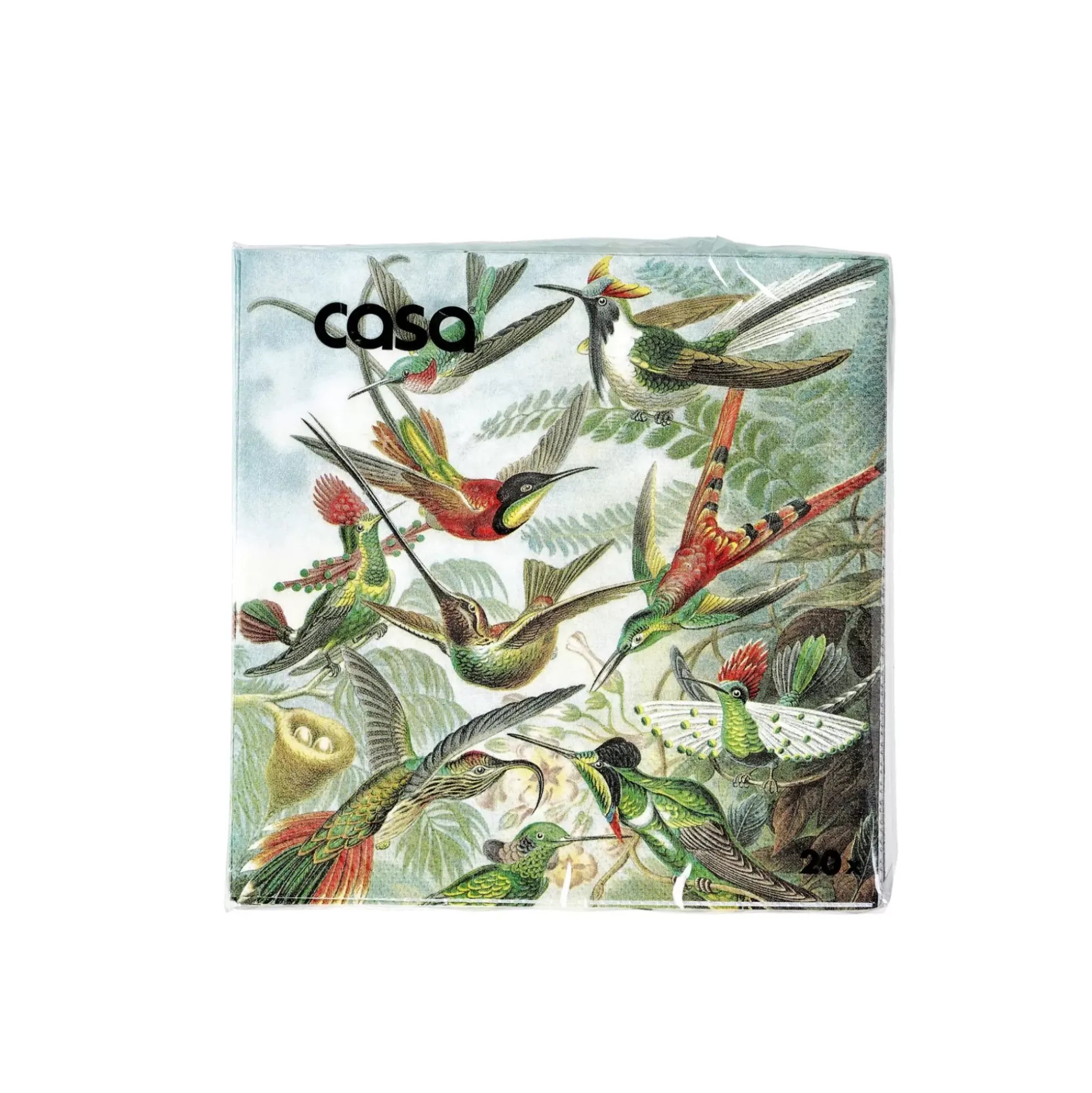 Servilletas<CASA Colibri Paquete De 20 Servilletas Multicolor