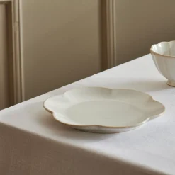 Platos<CASA Dahlia Flower Plato Blanco