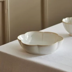 Platos<CASA Dahlia Flower Plato Hondo Blanco